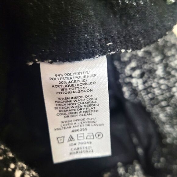 Loft Black and White Marled Skirt Women's Small - Picture 4 of 4